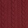 Cabled Cloque Jacquard Jersey – burgundy,  thumbnail number 1