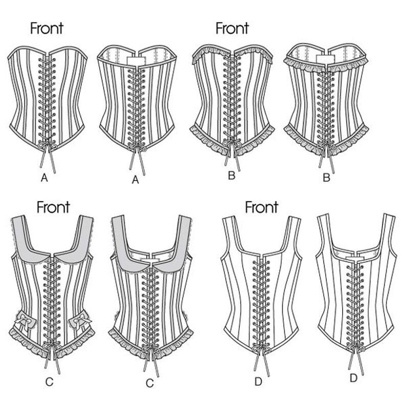 Corsets, BUTTERICK B5662,  image number 2