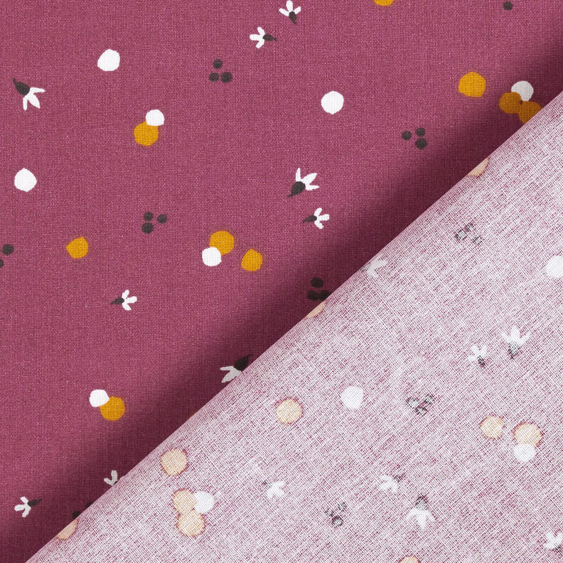 Cotton Cretonne Coloured dots – merlot,  image number 4