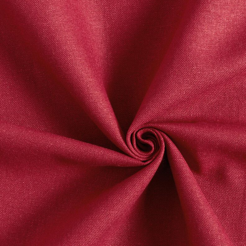 pure heavy linen Plain – dark red,  image number 1