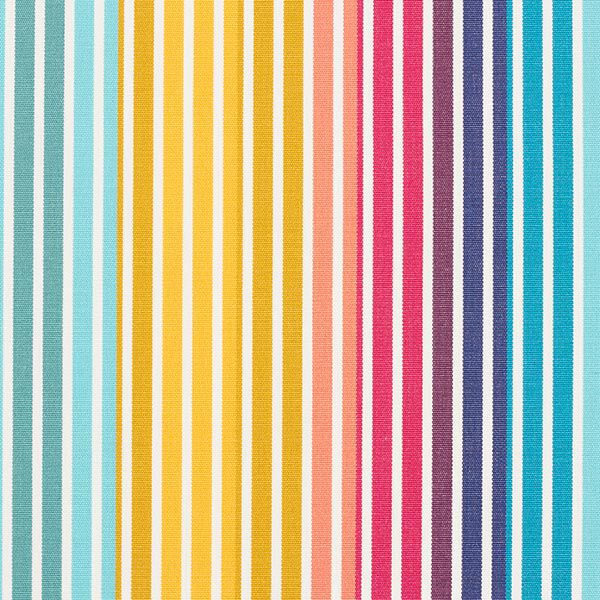 Outdoor Fabric Canvas Retro Stripes – yellow/turquoise,  image number 1