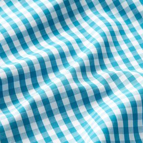 Cotton Poplin small gingham check – turquoise/white, 