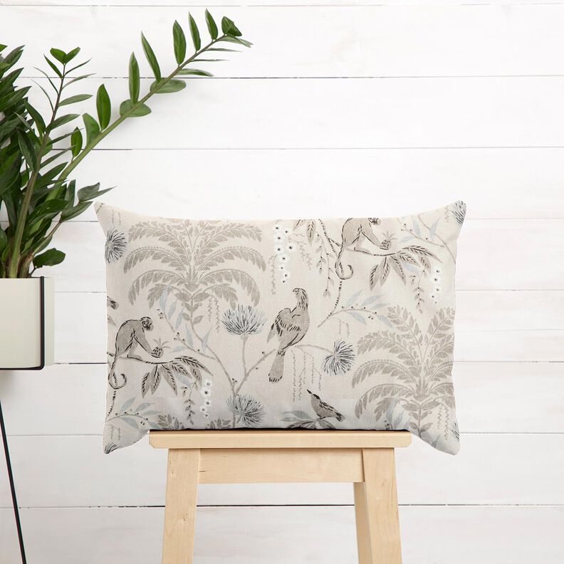 Decor Fabric Sateen tropical jungle – cashew,  image number 7