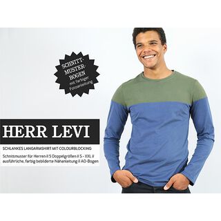 HERR LEVI Long-Sleeved Top with Colour Blocking | Studio Schnittreif | S-XXL, 