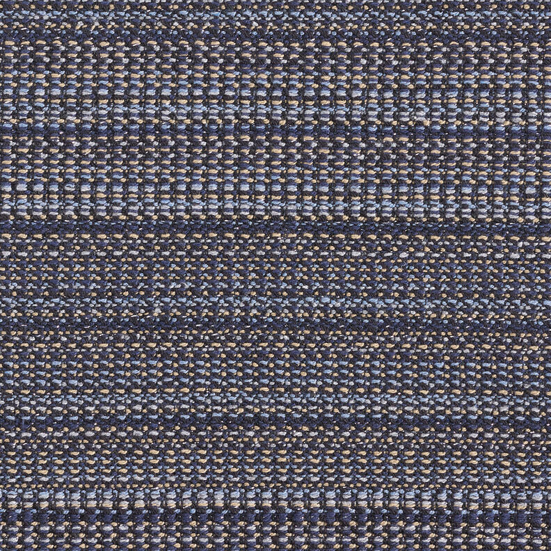 Textured glitter yarn coat fabric – midnight blue/dune,  image number 1
