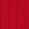Cabled Cloque Jacquard Jersey – red,  thumbnail number 1