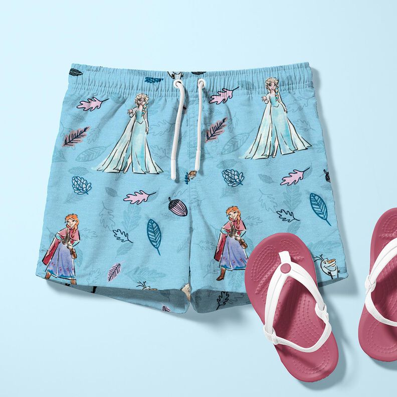 Cotton Jersey Ice Queen in the Forest | Disney – light blue,  image number 6