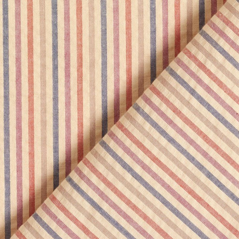 Seersucker colourful stripes – cashew/grape, image number 4