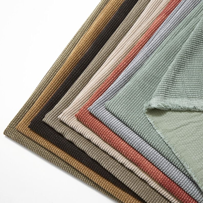 Chunky Corduroy Bubble Plain – dark pine,  image number 5