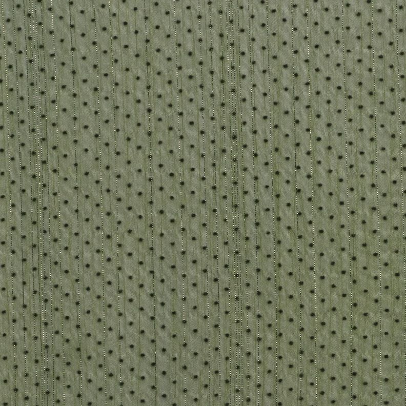 Glitter stripes and dots chiffon – khaki,  image number 1