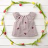 Double Gauze/Muslin embroidered flowers | Poppy Fabrics – light dusky pink,  thumbnail number 7