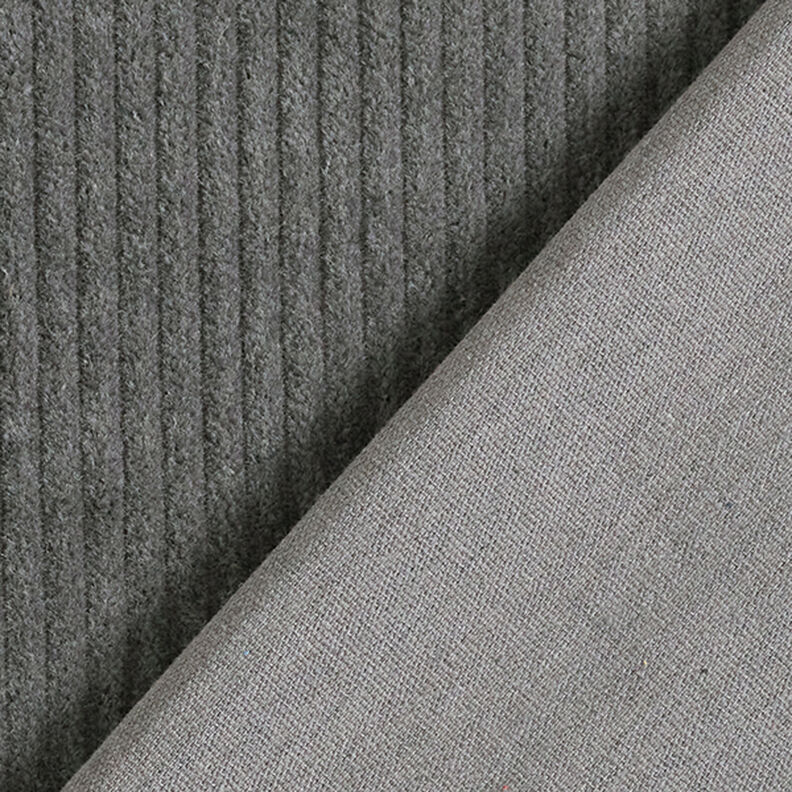 Chunky Corduroy pre-washed Plain – dark grey,  image number 3