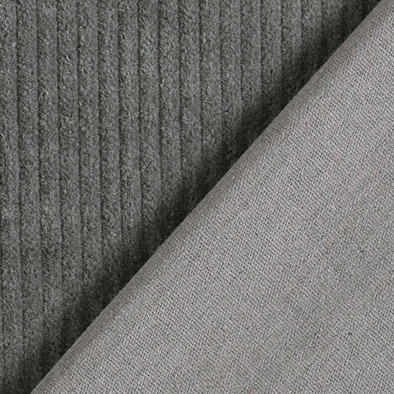 Chunky Corduroy pre-washed Plain – dark grey,  image number 3