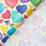 Cotton satin Colourful hearts,  thumbnail number 4