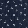 Double Gauze/Muslin Anchor – navy blue/white,  thumbnail number 1