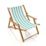 Outdoor Fabric Acrisol Listado – offwhite/turquoise,  thumbnail number 7