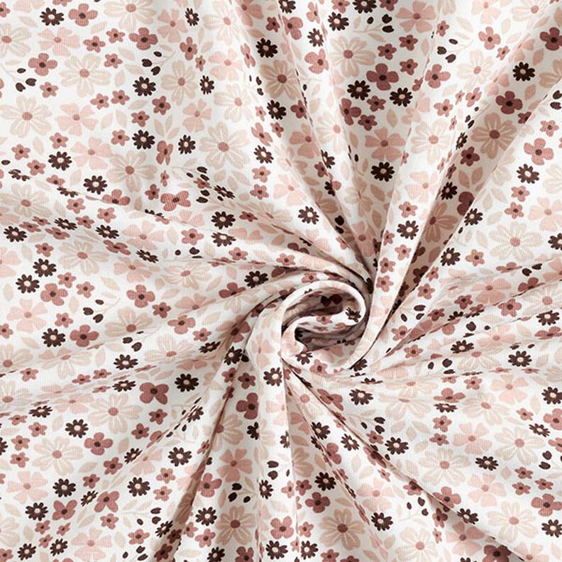 Cotton Jersey Cute Little Flowers – offwhite, image number 3