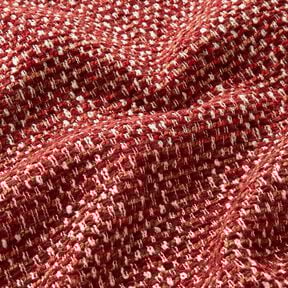 Upholstery Fabric colourful bouclé look – burgundy/cream, 