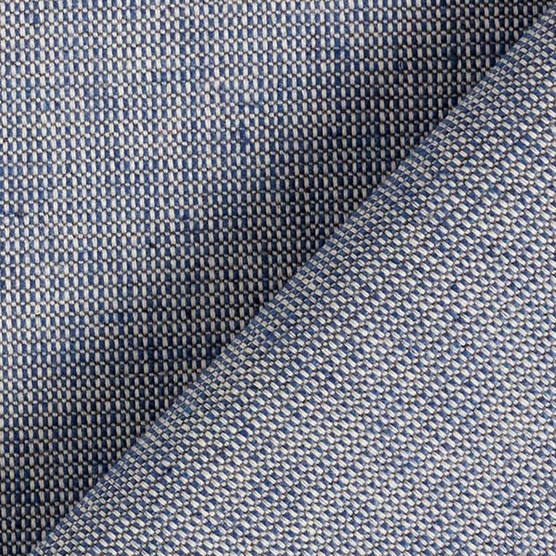 Decorative fabric, ribbed texture, recycled – blue,  image number 3