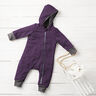 Fulled woollen loden Mottled – plum,  thumbnail number 8