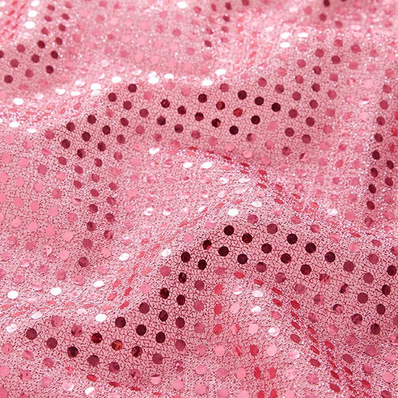 Sequin fabric, small dots – pink,  image number 2