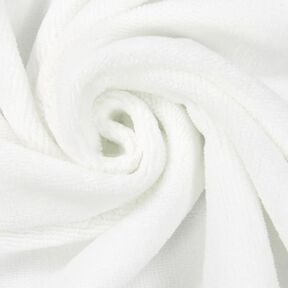Towelling Fabric Bamboo  – white, 