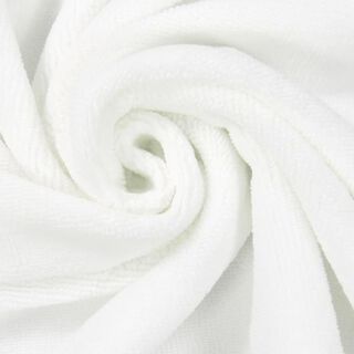 Towelling Fabric Bamboo  – white, 