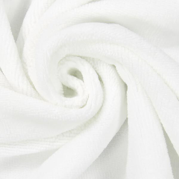 Towelling Fabric Bamboo  – white,  image number 2
