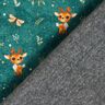 Alpine Fleece Cute Deer Digital Print – petrol,  thumbnail number 4