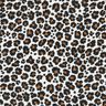 Double Gauze/Muslin Leopard Print – white/black,  thumbnail number 1