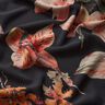 Crêpe Chiffon Floral Painting – black,  thumbnail number 2