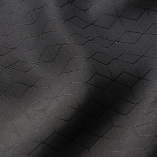Zigzag Diamonds Lining Fabric – black, 