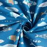 Cotton Cretonne abstract fish – blue,  thumbnail number 3