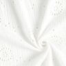 Double Gauze/Muslin Broderie Anglaise Flowers – white,  thumbnail number 3