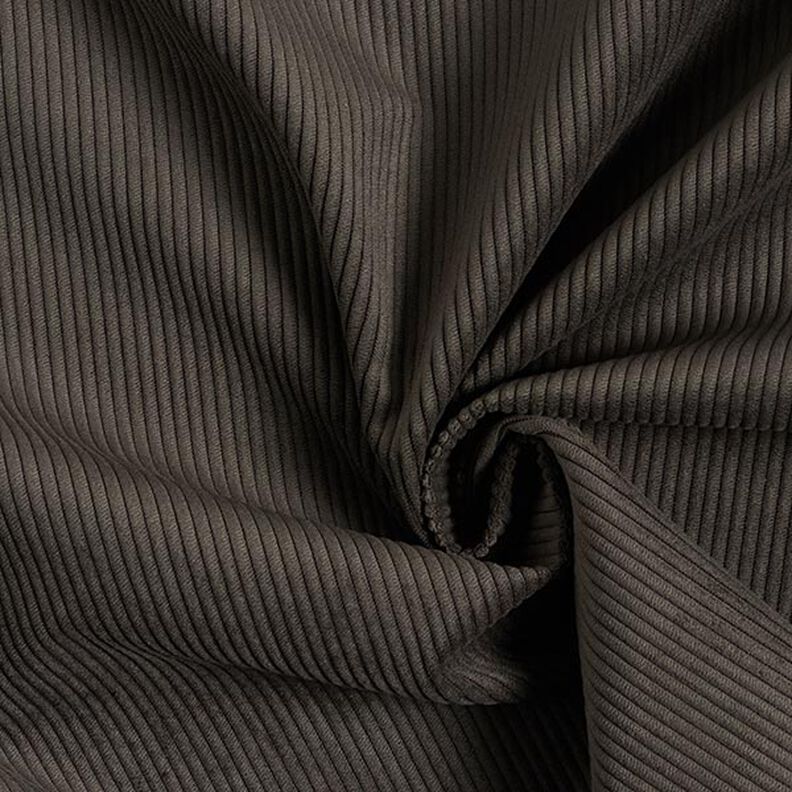Upholstery Fabric Cord-Look Fjord – anthracite, image number 1