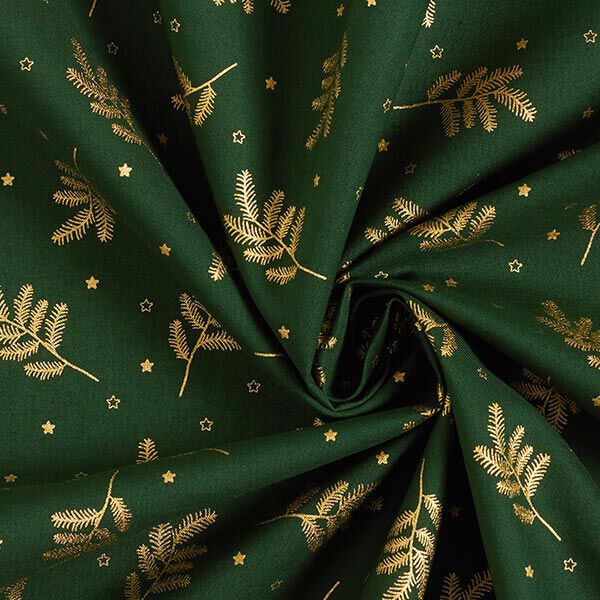 Christmas tree cotton poplin fabric – fir green,  image number 3