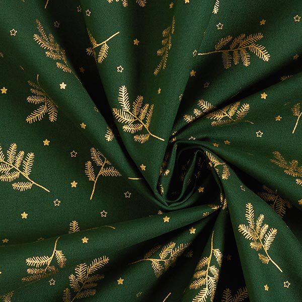 Christmas tree cotton poplin fabric – fir green, image number 3