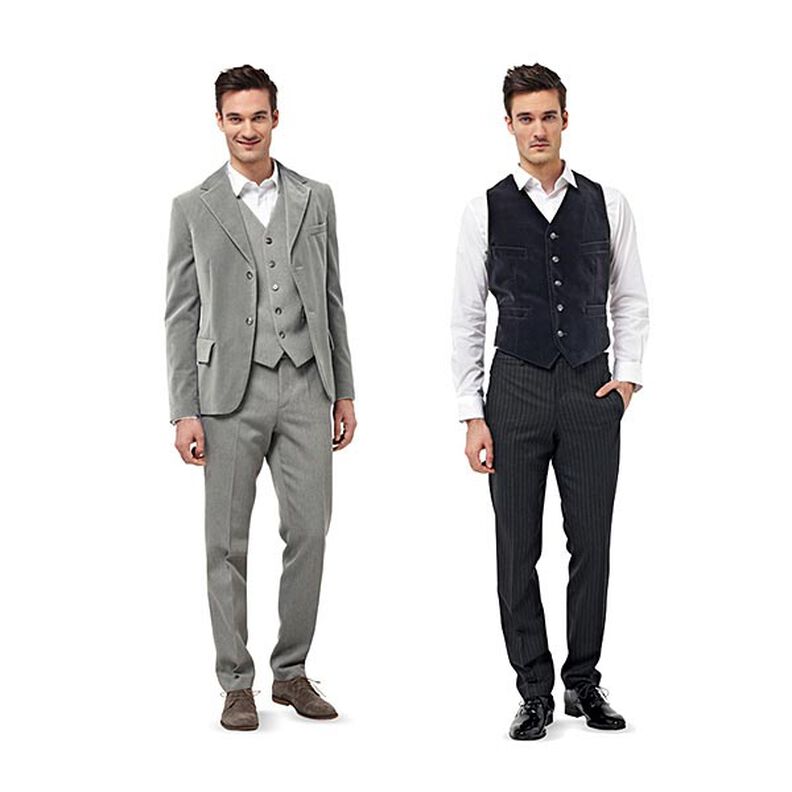Men's Suit / Vest / Frock Coat, Burda 6871,  image number 6