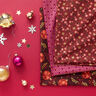 Cotton Poplin classic roses – dark red/gold,  thumbnail number 5