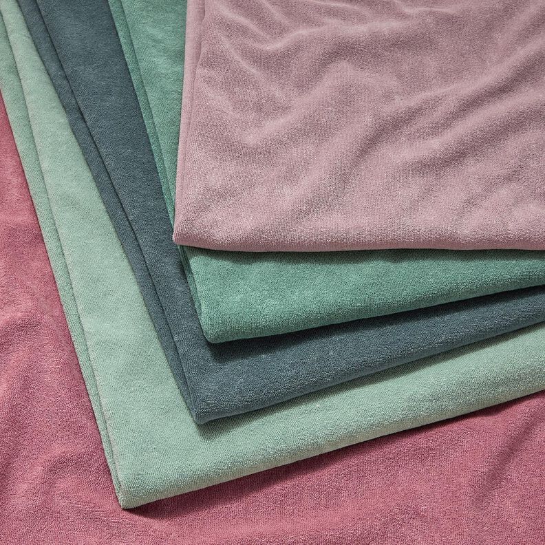 Towelling Fabric Stretch Plain – reed,  image number 5