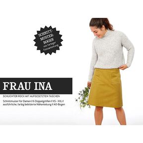 WOMAN INA - simple skirt with patch pockets, Studio Schnittreif  | XS -  XXL, 