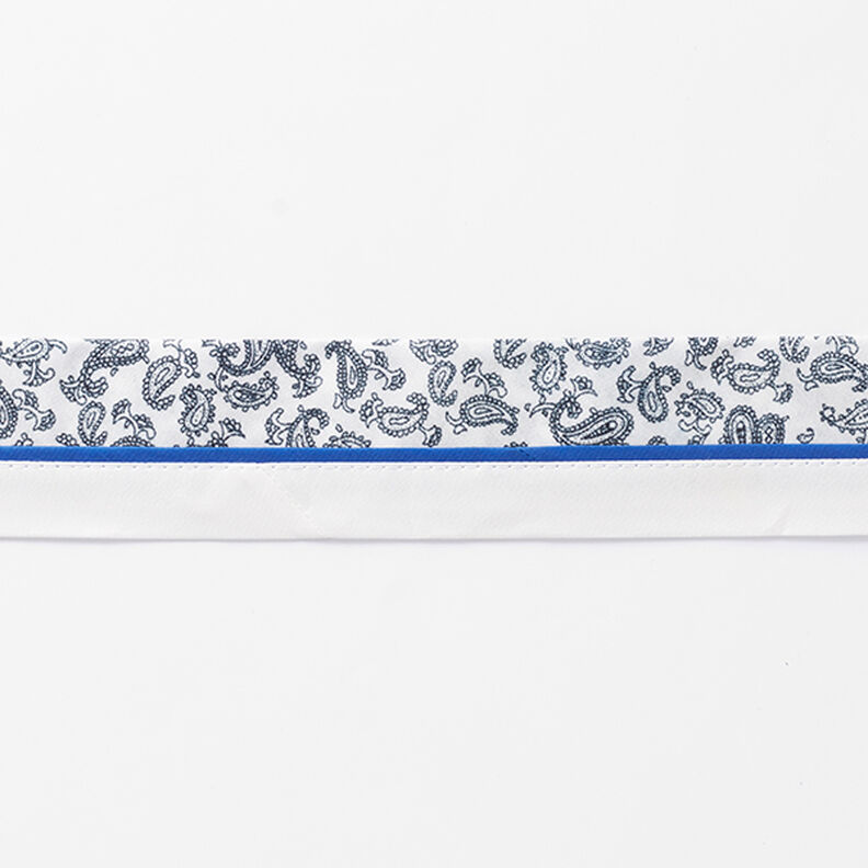 Paisley Trim [42 mm] – white/blue,  image number 2