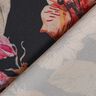 Crêpe Chiffon Floral Painting – black,  thumbnail number 4