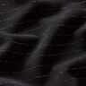 Trouser fabric stretch glitter pinstripe – black/metallic silver,  thumbnail number 2
