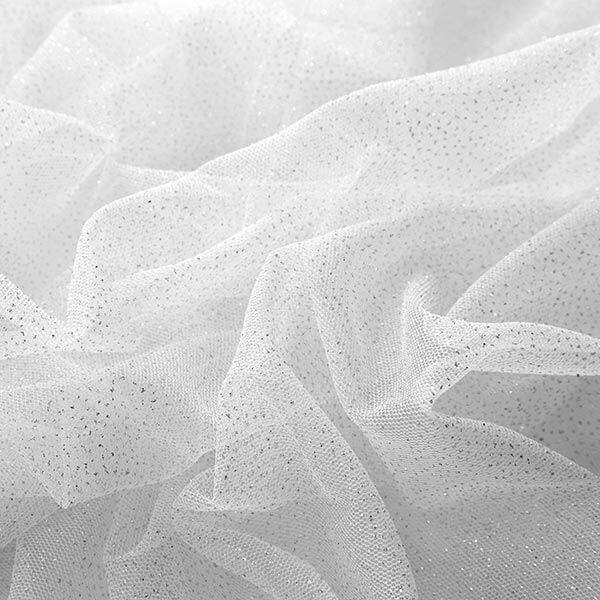 Royal Glitter Tulle – white/silver,  image number 4
