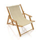 Outdoor Deckchair fabric Plain, 44 cm – beige,  thumbnail number 4