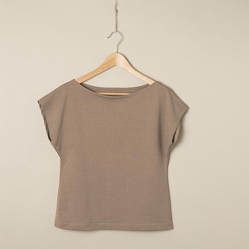 Medium Cotton Jersey Plain – taupe | Remnant 50cm,  image number 6