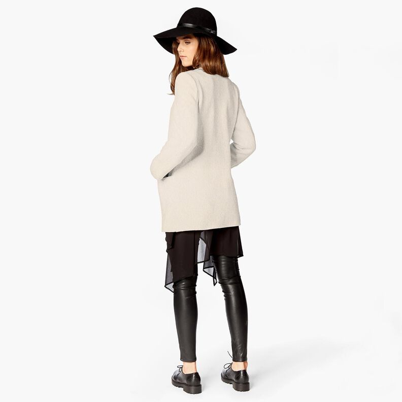 Wool fleece pure new wool Plain – offwhite,  image number 5