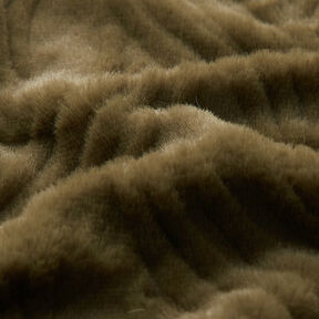 Faux Fur wavy lines – khaki, 