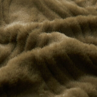 Faux Fur wavy lines – khaki, 